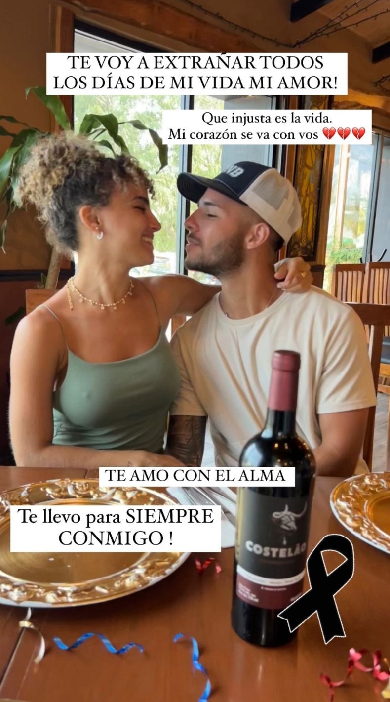 La novia de uno de los argentinos que murió en el accidente en Playa del Carmen lo despidió en las redes sociales.
