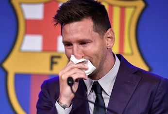 Lionel Messi se fue de Barcelona en 2021 entre lágrimas
