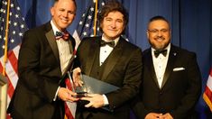 El mandatario durante la American Patriots Gala. El mandatario durante la American Patriots Gala.