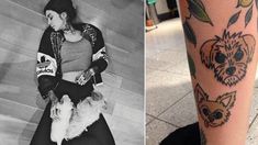 Los lleva hasta en la piel: Cande Tinelli se tatuó a sus perros en la pierna Los lleva hasta en la piel: Cande Tinelli se tatuó a sus perros en la pierna