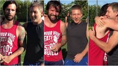 Cavenaghi y Suar se fundieron en un abrazo Cavenaghi y Suar se fundieron en un abrazo