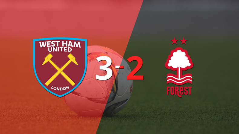 Vibrante 3-2 en el triunfo de West Ham United sobre Nottingham Forest