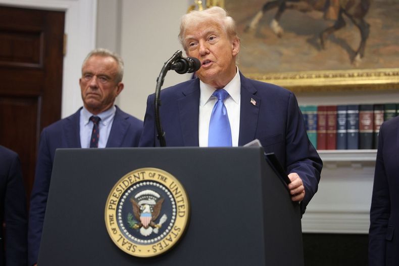 Donald Trump brindó una conferencia con Robert F. Kennedy Jr.