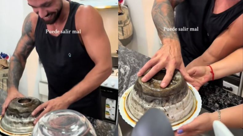 Hizo un flan y el resultado no fue lo que esperaba: Salió masticado.