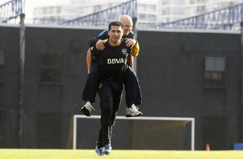 Juan Román Riquelme y Antonio Obrador.