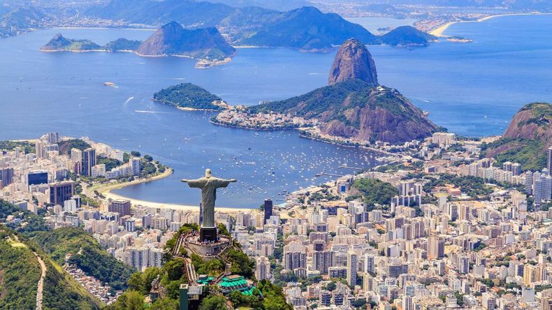 El Cristo Corcovado es un emblema de Río de Janeiro.