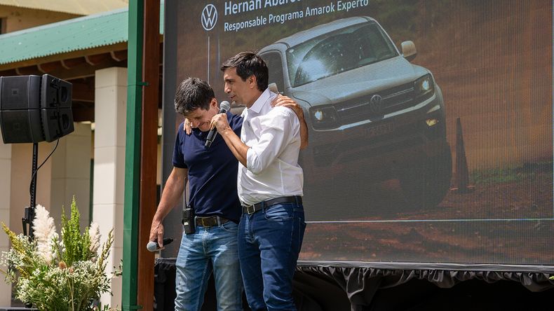 Martín Massimino, Director Comercial del Grupo Volkswagen. junto a Hernán Abaroa, Responsable y Creador del programa 