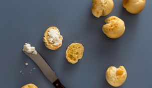 Este ingrediente aporta un sabor único y la consistencia justa para que los scones queden livianos y muy ricos.