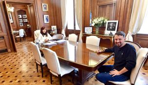 Cristina Kirchner se encontró en su despacho con Pablo Iglesias.&nbsp;