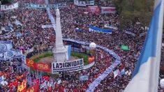 Impresionante imagen aérea de la masiva movilización del 24 de marzo