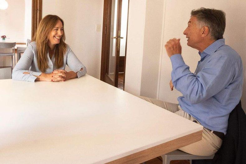 María Eugenia Vidal y Mauricio Macri.