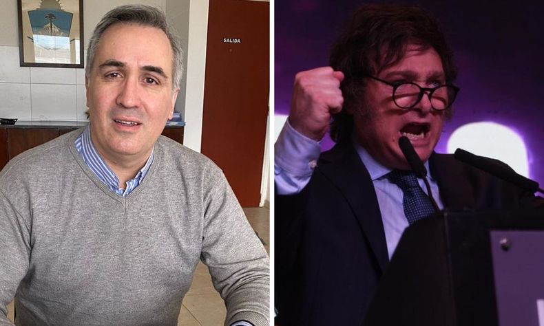Francisco Sánchez y Javier Milei.