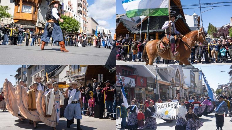 Bariloche celebró un nuevo Paseo Criollo en la calle Mitre.