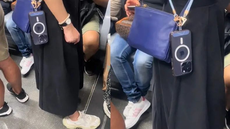El video de la argentina que mostró cómo llevan los europeos el celular en el subte sorprendió a todos.