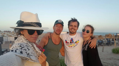 Los actores en Mar del Plata Los actores en Mar del Plata