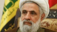 Naim Qassem, líder de Hezbolá. Naim Qassem, líder de Hezbolá.