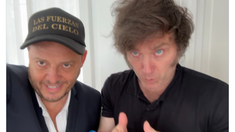 Demian Reidel y Javier Milei.&nbsp;