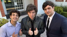 Milei se mostró junto el joven libertario Fran Fijapp