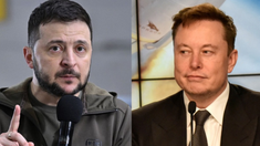 Volodimir Zelenski y Elon Musk. Volodimir Zelenski y Elon Musk.