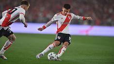 Echeverri, autor del gol del Millonario, fue sustituido por precaución. Echeverri, autor del gol del Millonario, fue sustituido por precaución.