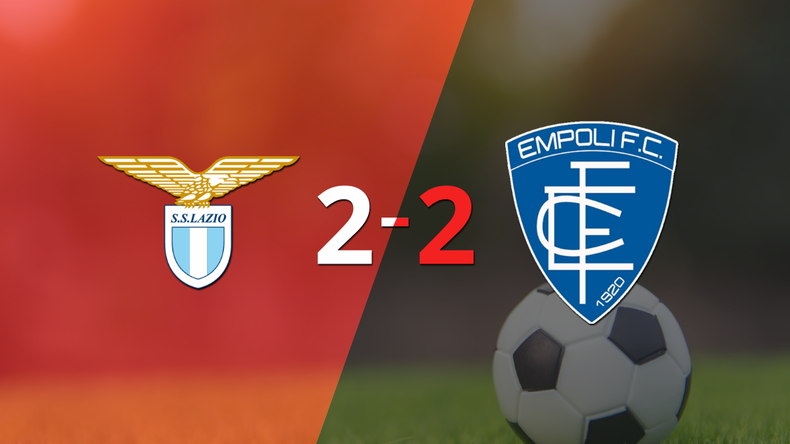 Muchos goles en el empate a 2 entre Lazio y Empoli