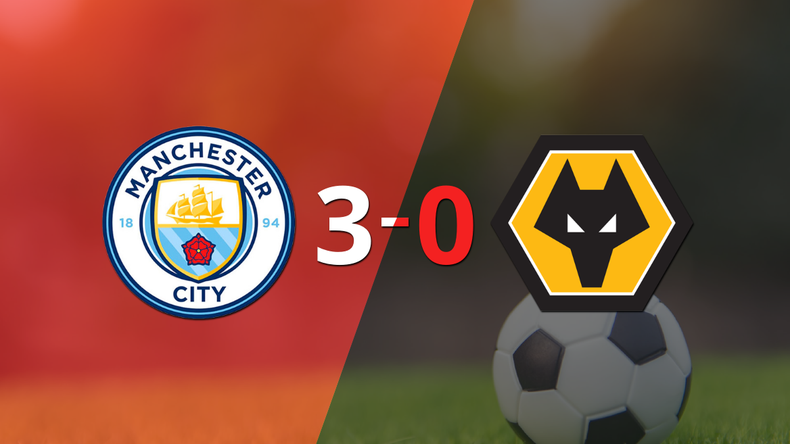 Goleada de Manchester City a Wolverhampton con hat-trick de Erling Haaland