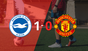 a brighton and hove le alcanzo con un gol para derrotar a manchester united en the amex