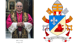 El Vaticano compartió el escudo y el lema del papa León XIV.