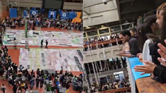 Estudiantes de la UBA pasaron la noche en Ciudad Universitaria.