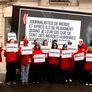 La protesta se realizó en París.