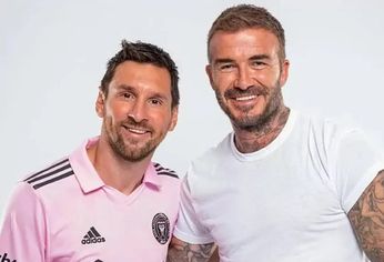 Las dos máximas figuras del Inter Miami recibieron al fanático con calidez y sonrisas.