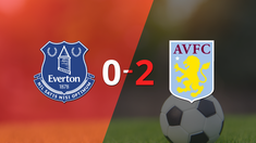 con dos tantos, aston villa derroto a everton en su casa