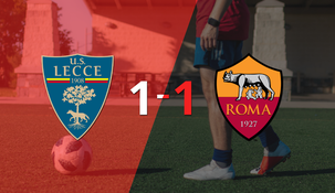 roma empato 1-1 en su visita a lecce