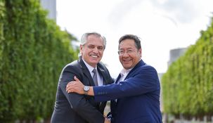 Alberto Fernández y Luis Arce inauguraron el primer electroducto entre Argentina y Bolivia.