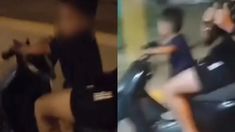 El momento fue filmado mientras celebran que el niño maneja. El momento fue filmado mientras celebran que el niño maneja.