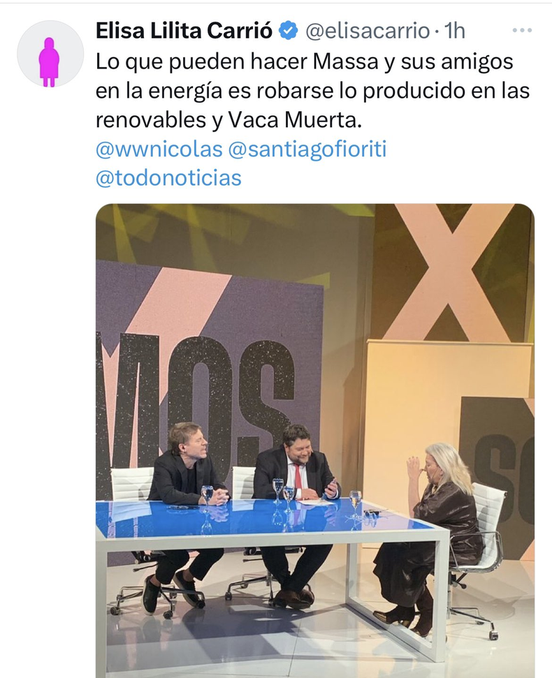 El interventor del ENRE cruzó a Elisa Carrió por las irregularidades de Macri en Energía