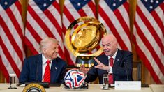 Donald Trump y Gianni Infantino. Donald Trump y Gianni Infantino.