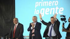 Manzur, Fernández y Jaldo en Tucumán. Manzur, Fernández y Jaldo en Tucumán.