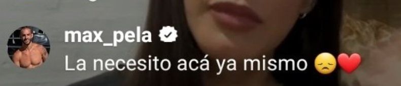 El comentario de Maxi en el vivo de Juliana.