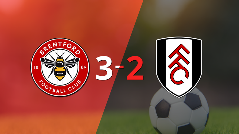 Con una mínima ventaja, Brentford venció a Fulham en un duelo lleno de goles