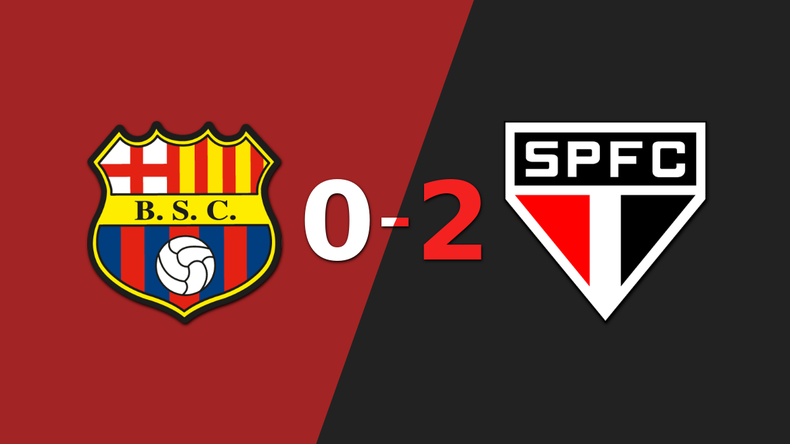 Barcelona no pudo ante la contundencia de São Paulo y perdió por 2 a 0