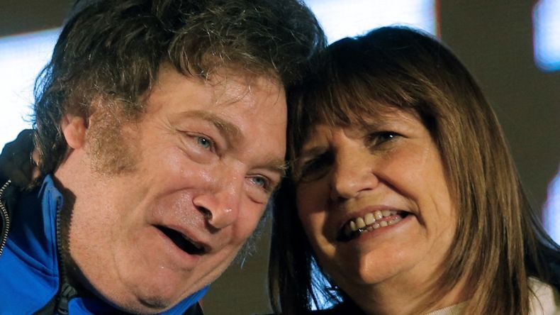 Javier Milei y Patricia Bullrich: rivales en la campaña