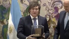 Javier Milei recibió el Premio Genesis en Israel.&nbsp;&nbsp;