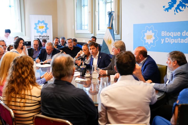 Kicillof fue uno de los presentes en la reunión.