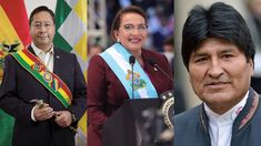 Luis Arce, Xiomara Castro y Evo Morales, algunos de los líderes latinoamericanos que apoyaron a Cristina.