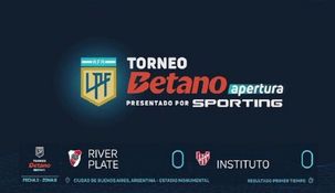 Se cortó la transmisión del partido de River contra Instituto.