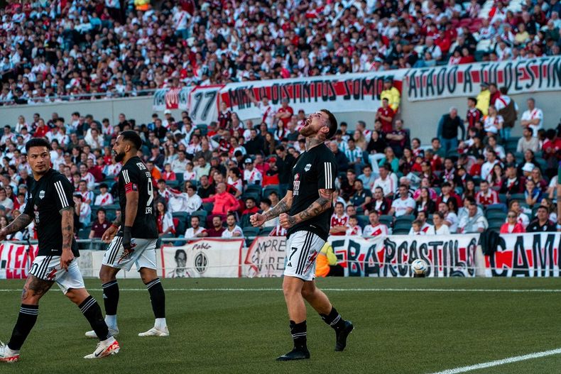 Antony Alonso convirtió un gol para Deportivo Riestra contra River. Antony Alonso convirtió un gol para Deportivo Riestra contra River.