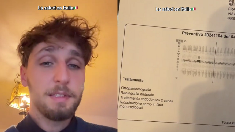 El influencer gastó una cuarta parte de su sueldo en el dentista.