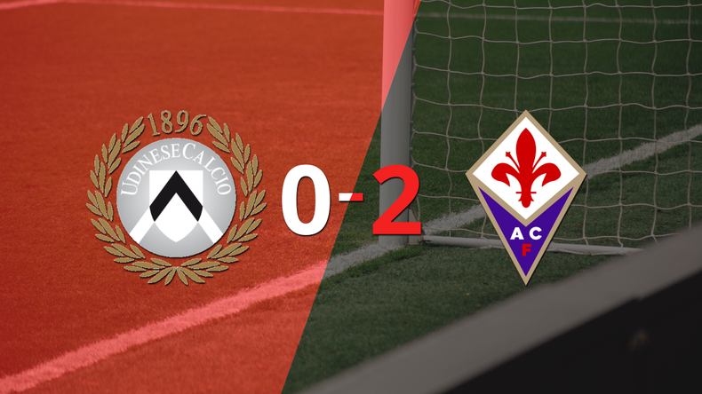 Fiorentina, de visitante, derrotó 2-0 a Udinese