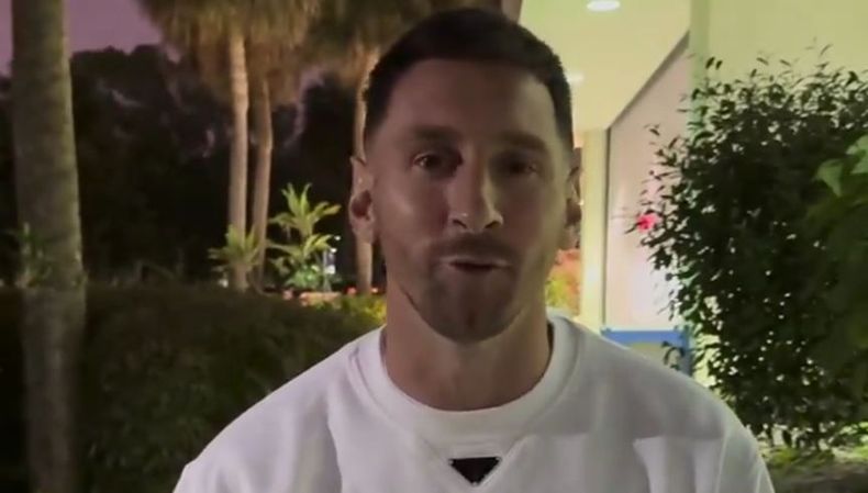 Messi grabó un mensaje de cumpleaños para un compañero de futbol de su hijo en Inter Miami.&nbsp;